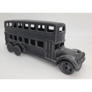 1930's Antique Cast Iron Double Decker Bus